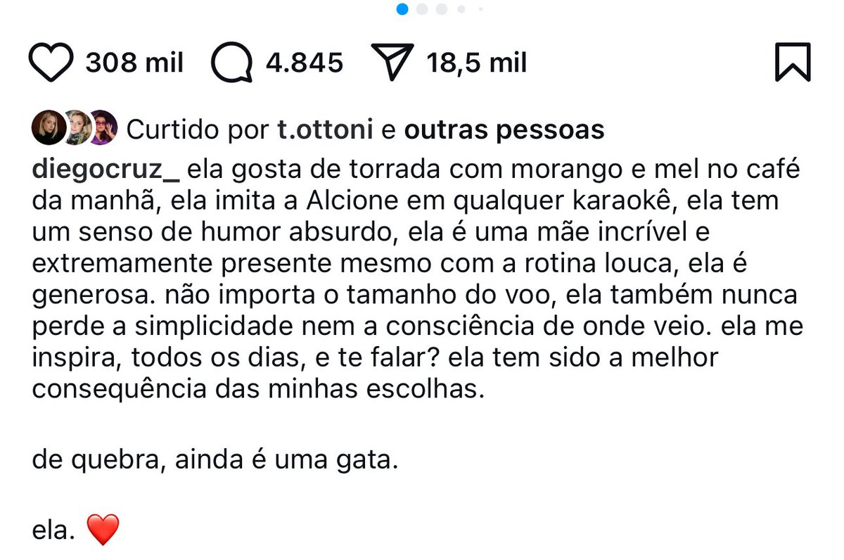 O texto do Diego Cruz pra a Boca Rosa 🥹🥹🥹