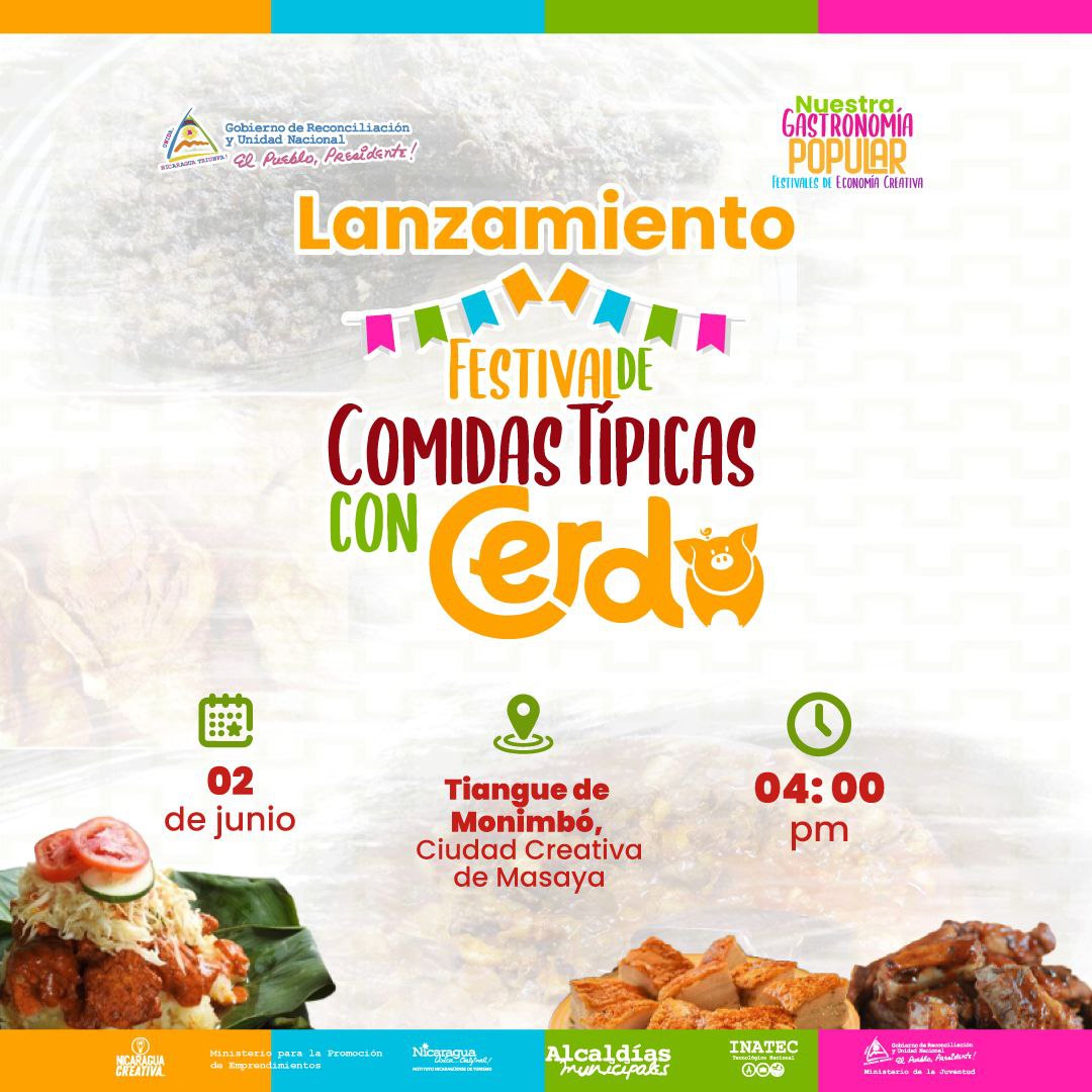 𝗙𝗲𝘀𝘁𝗶𝘃𝗮𝗹 𝗱𝗲 𝗖𝗼𝗺𝗶𝗱𝗮𝘀 𝗧í𝗽𝗶𝗰𝗮𝘀 𝗰𝗼𝗻 𝗖𝗲𝗿𝗱𝗼, una iniciativa promovida por nuestro Buen Gobierno para celebrar y difundir la cultura gastronómica del cerdo, impulsando su consumo y comercialización mediante festivales llenos de sabor y tradición