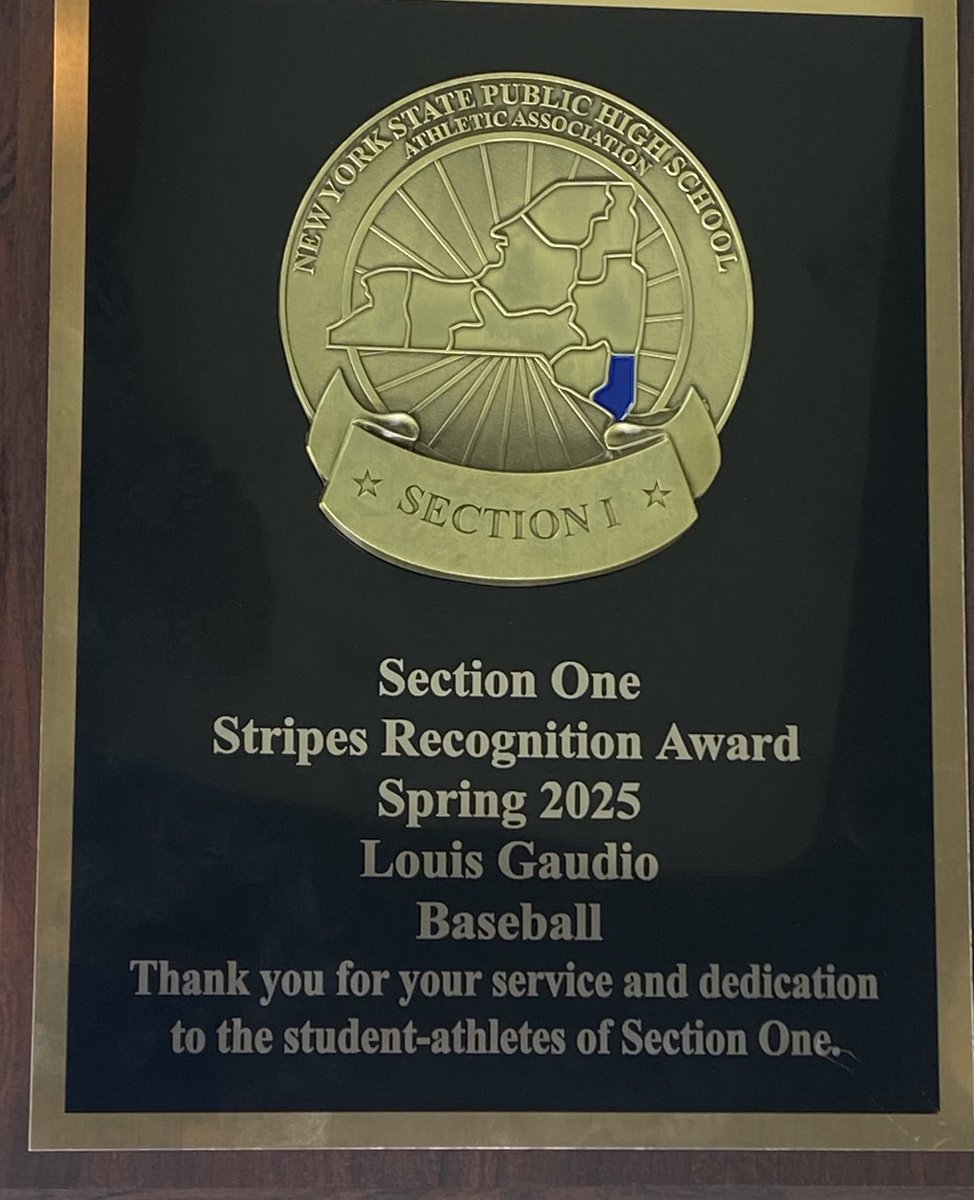 Also - Congratulations to Big Lou Gaudio for his award! We are proud of you Big Guy.