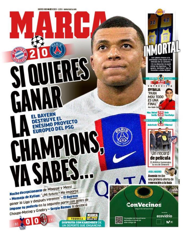 javier pérez pastor (@javperez11) on Twitter photo Si quieres ganar la <a href="/ChampionsLeague/">UEFA Champions League</a> ya sabes. No fiches a Mbappé. El <a href="/PSG_espanol/">Paris Saint-Germain</a> gana la Champions de manera merecidísima liberado del yugo del ahora jugador del Madrid. Me alegro por <a href="/LUISENRIQUE21/">LUISENRIQUE</a> vilipendiado por la vomitiva prensa mesetaria. Y por el fútbol propositivo. Si quieres ganar la <a href="/ChampionsLeague/">UEFA Champions League</a> ya sabes. No fiches a Mbappé. El <a href="/PSG_espanol/">Paris Saint-Germain</a> gana la Champions de manera merecidísima liberado del yugo del ahora jugador del Madrid. Me alegro por <a href="/LUISENRIQUE21/">LUISENRIQUE</a> vilipendiado por la vomitiva prensa mesetaria. Y por el fútbol propositivo.