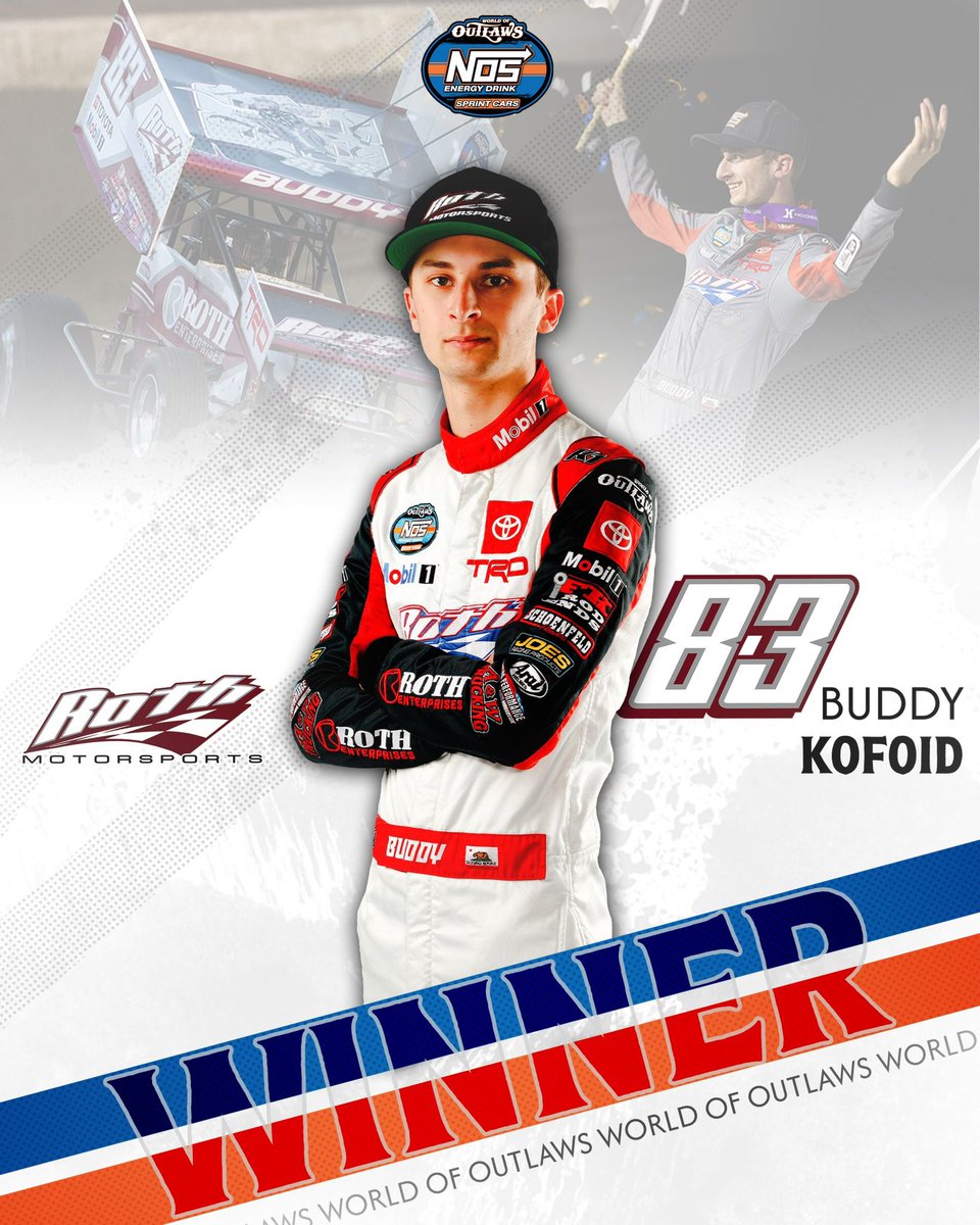 Let’s go Buddy <a href="/MichaelKofoid/">Buddy</a> , let’s get two in a row ! <a href="/WorldofOutlaws/">World of Outlaws</a> If there ain’t dirt in your beer 🍻 it ain’t racing!