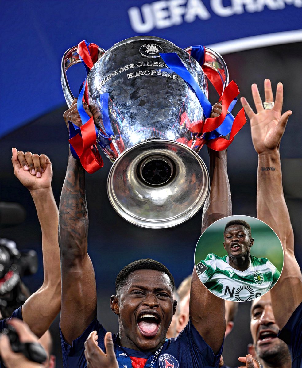NUNO MENDES VENCE A CHAMPIONS 🙌🏼

Aos 22 anos este é o palmarés do Nuno:

🏆 Liga Portuguesa
🏆 Supertaça Portuguesa
🏆 Taça da Liga
🏆🏆🏆🏆 Ligue 1
🏆🏆 Taça de França 
🏆🏆 Supertaça Francesa
🏆 Liga dos Campeões 

Orgulho, Kandimba 💚