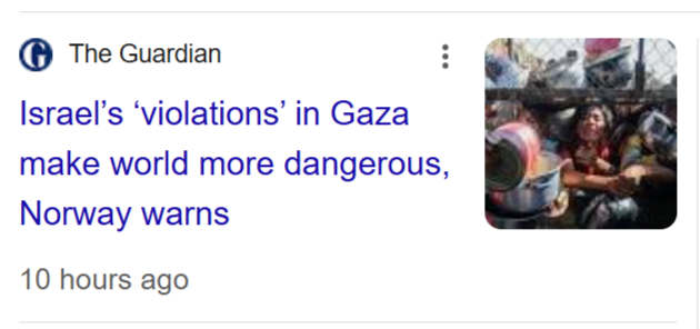 No, NOT Norway.

Just a few of it's Hamas/Taliban/Al-Qaeda loving communist bureaucrats.