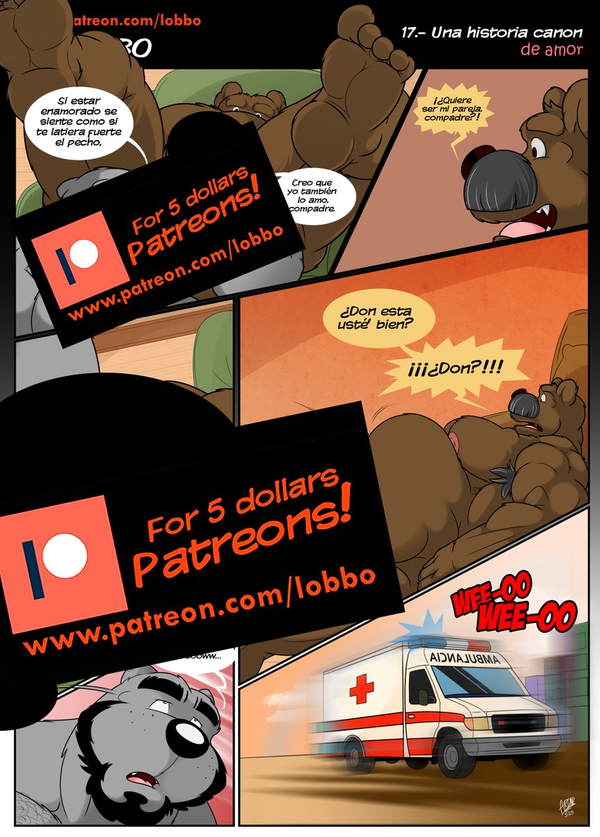 New comic reward! Give me a paw to keep making comics and let Lobbo and friends take really good care of you on "you know where!"