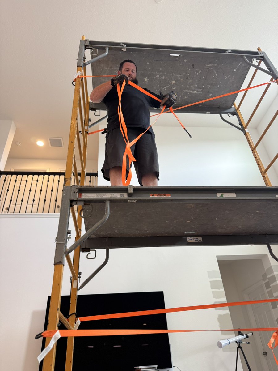 Ceiling fan and paint about to go up! <a href="/BeardedTesla/">Bearded Tesla</a>