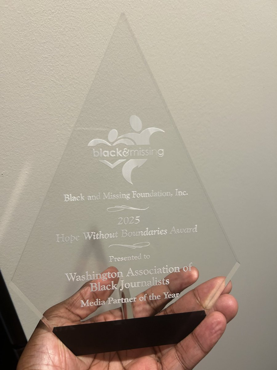 WABJ - Washington Association of Black Journalists (@wabjdc) on Twitter photo Thank you to the Black & Missing Foundation for honoring the Washington Association of Black Journalists with the Media Partner of the Year award! 
We are grateful for our partnership, and we were happy to participate in today’s Hope Without Boundaries 5K. Thank you to the Black & Missing Foundation for honoring the Washington Association of Black Journalists with the Media Partner of the Year award! 
We are grateful for our partnership, and we were happy to participate in today’s Hope Without Boundaries 5K.