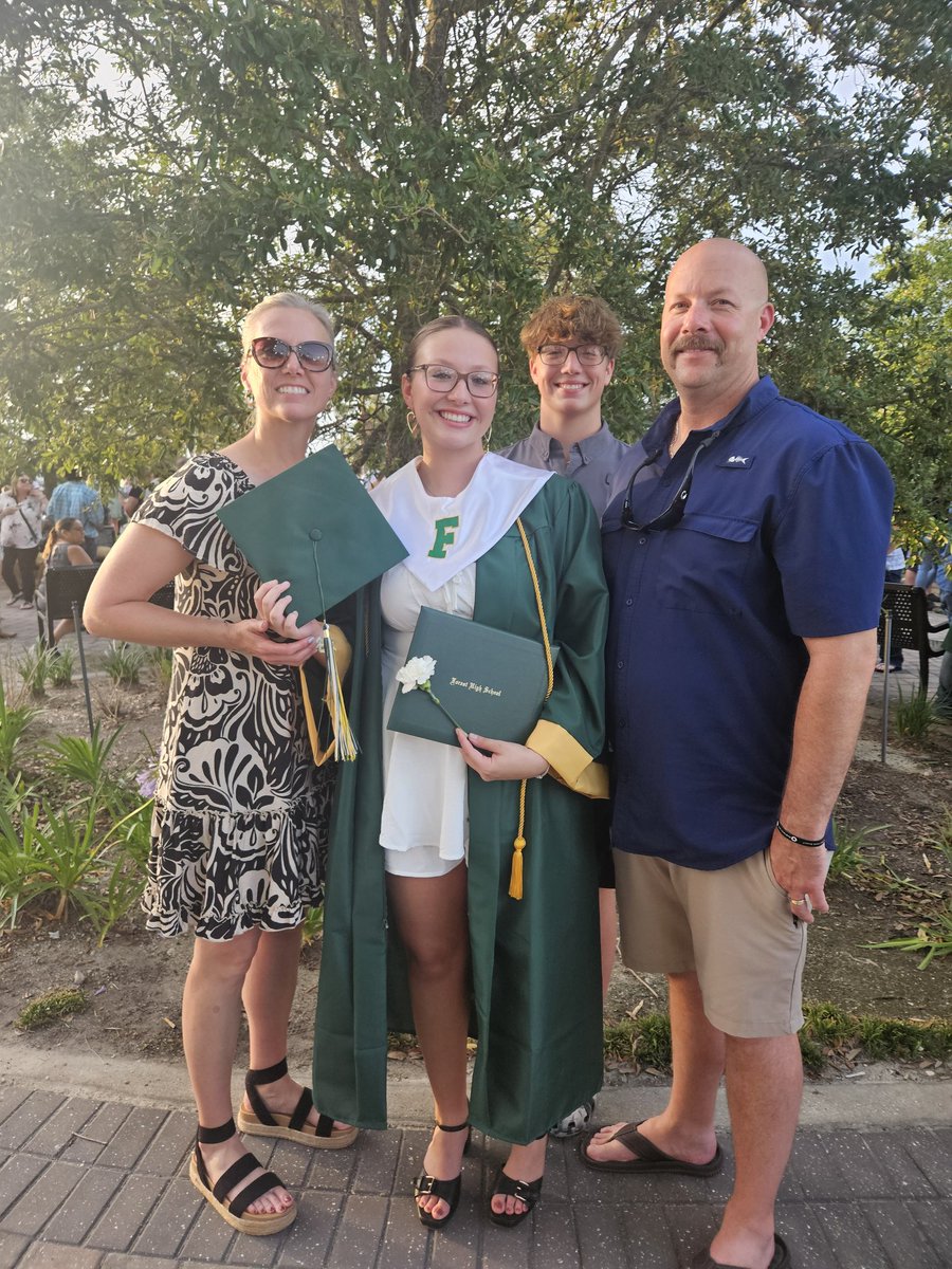 Congratulations to my sweet baby girl and all of the Forest Wildcats.  Class of 2025!!