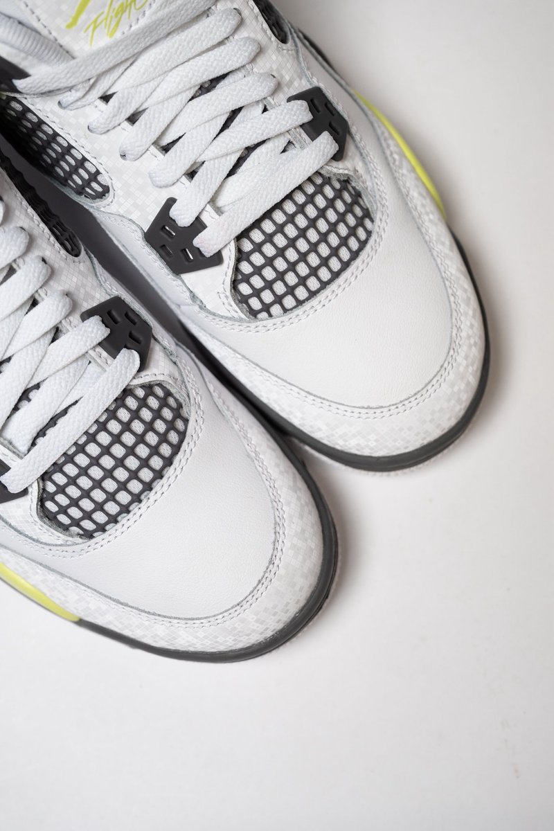 SOLEFLY's tweet image. Nike Air Jordan 4 Retro #LemonTwist available tomorrow at both locations, online and on the Solefly App $160 USD