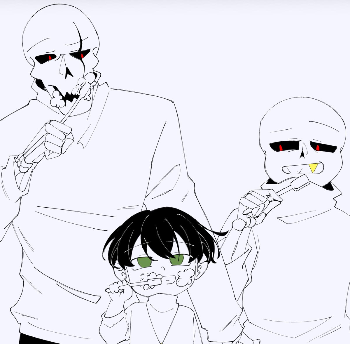 qndyy_gb's tweet photo. Un dibujo de la familia esqueleto de #Flowerdead
Cuando kiran tenía 6 años pero estaba chiquito para su edad. https://t.co/RsMPbRj6Vp