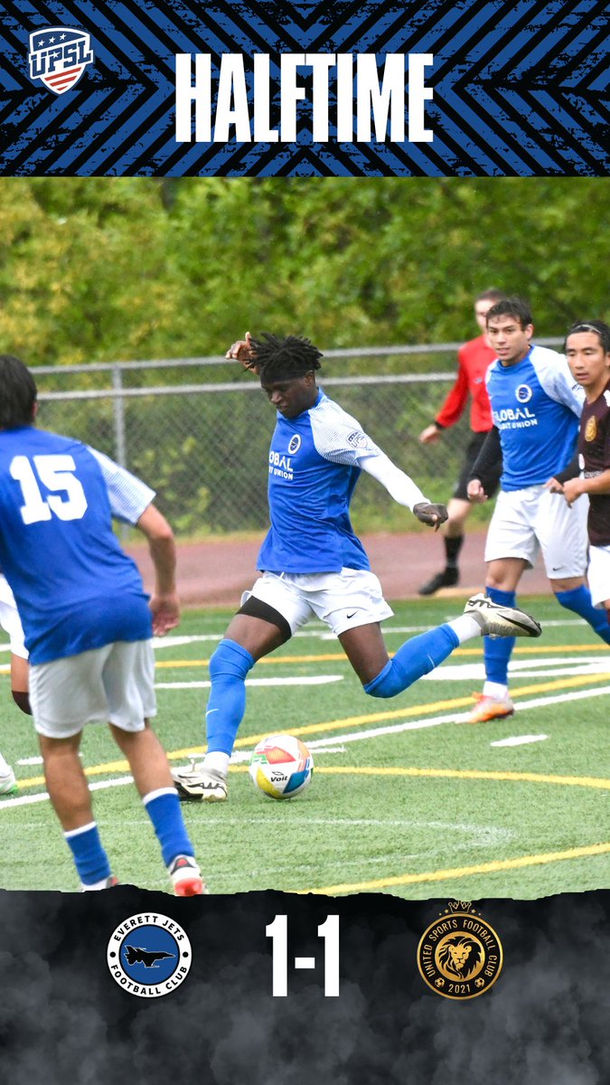 everettjetsfc's tweet image. HALFTIME 1-1.

#ejfc #everettjetsfc #YAHAW #UPSL
