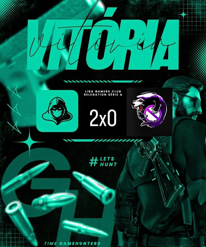 Game Hunters 2x0 Outsiders. Com isso, estamos classificados para a Série A da Liga Gamers Club 💪🏼🔥🎯