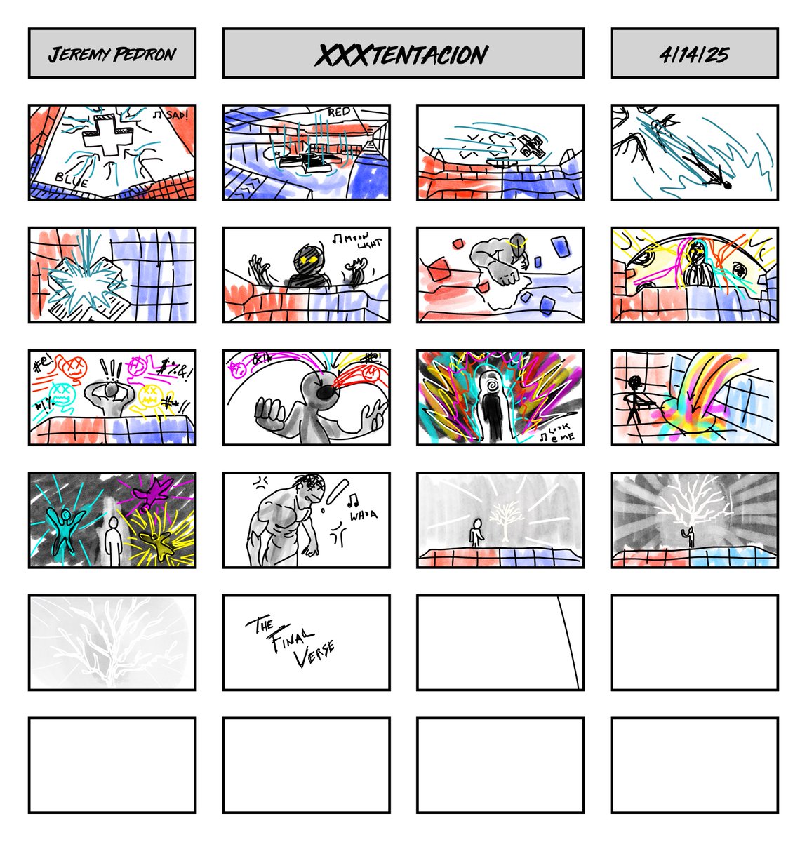 Here is where the ECHOES (JOGO x XXXTentacion) EVENT started, with my original storyboard! Thank you so much for creating history with us!