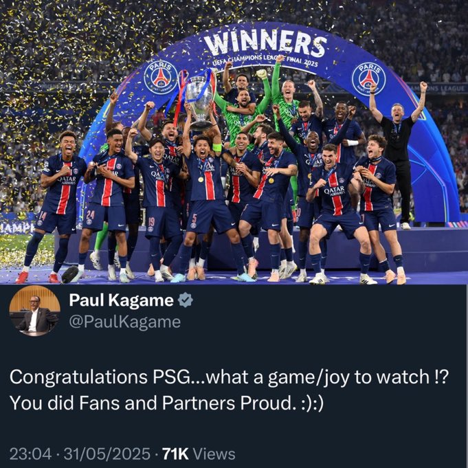 PSG 💙❤️🔥

#VisitRwanda