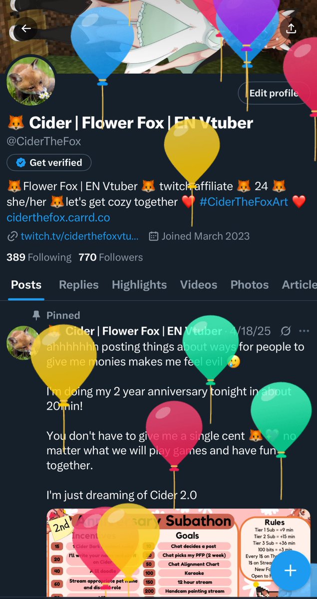 🦊 Cider | Flower Fox | EN Vtuber tweet media