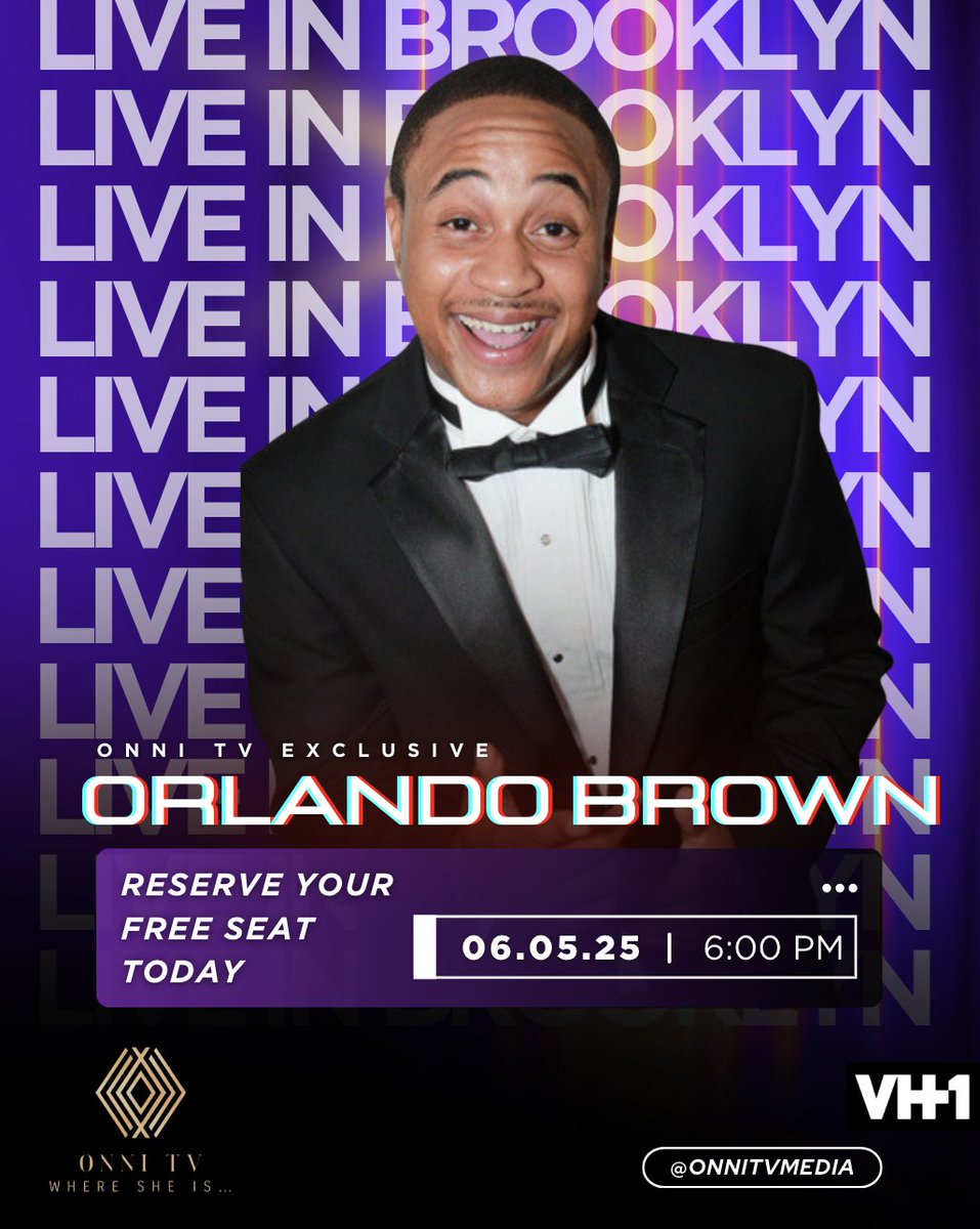 onnitvmedia's tweet image. This episode is going to be one to remember – renowned actor and musician Orlando Brown is sitting down with #OnniTV to discuss his journey through fame, growth, and what's next in his remarkable story

This seat's got your name on it! Claim it today: onnitvproductionz.com/event-details-…