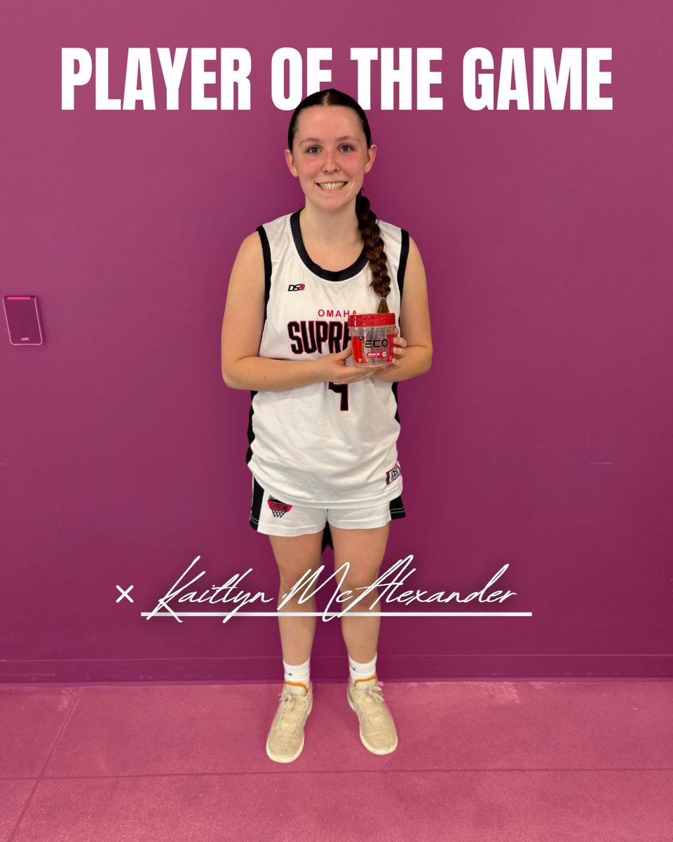 Omaha Supreme Basketball (@omaha_supreme) on Twitter photo Omaha Supreme Girls U15 Nannen take the W against Southern Assault 15U in their first game! Way to work, girls! π₯βΉοΈββοΈ
Top Scorers:
<a href="/schneidermacy02/">Macy Schneider</a> - 11 pts.
<a href="/KaitlynMc_4/">Kaitlyn McAlexander</a> - 15 pts. - P.O.T.G. π
<a href="/brooklynwragge/">brooklyn wragge</a> - 12 pts.
Team Roster: omahasupremebasketball.com/nannen-samuelsβ¦ Omaha Supreme Girls U15 Nannen take the W against Southern Assault 15U in their first game! Way to work, girls! π₯βΉοΈββοΈ
Top Scorers:
<a href="/schneidermacy02/">Macy Schneider</a> - 11 pts.
<a href="/KaitlynMc_4/">Kaitlyn McAlexander</a> - 15 pts. - P.O.T.G. π
<a href="/brooklynwragge/">brooklyn wragge</a> - 12 pts.
Team Roster: omahasupremebasketball.com/nannen-samuelsβ¦
