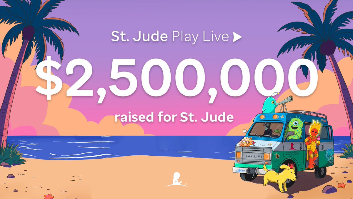 GOAL REACHED! $2,500,000 raised for <a href="/StJude/">St. Jude</a> kids this Challenge Season. You all are doing so much good. ❤️