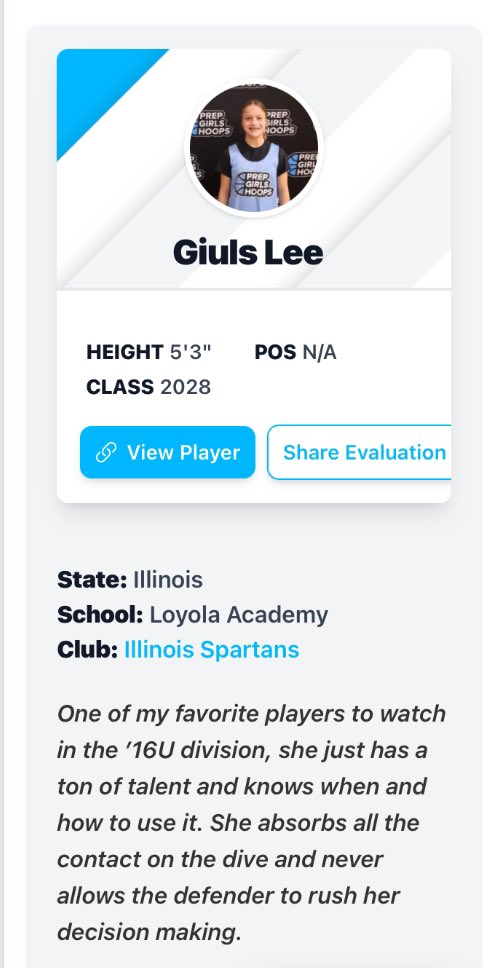 Thank you for the write up <a href="/PGHByron/">Byron Xerxes Livsey</a> on <a href="/GiulsHoops/">Giuls Lee</a> ! Great job, Giuls!