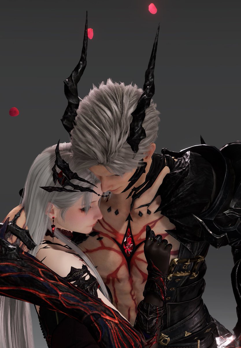 2人がくっつかない！系のポストをちらほら見かけるのでどうやって撮ってるのか載せときます🫱

1.近づけたい距離の”2人”のポーズを選択
2.彼かMCのさせたいポーズを選択
3.”2人”モードで人物リセット

でねじ込めます！
他のポーズでもできるのでぜひお試しあれ〜🙌