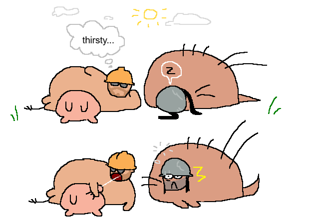 pileofslop's tweet photo. my fat fleshy blobs of flesh look at them bonding https://t.co/T4vF4QD4Fw