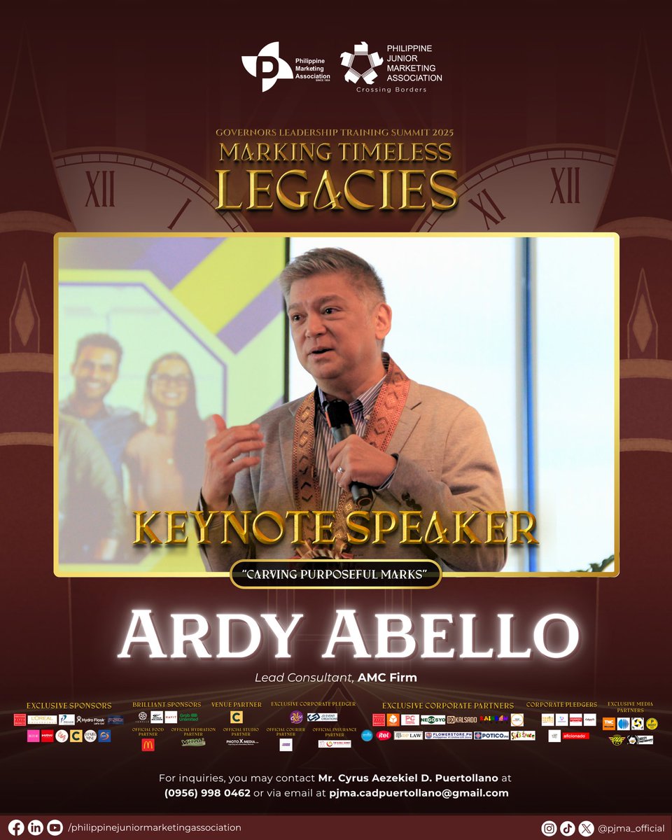 pjma_official's tweet photo. “A good leader will never be prepared for what is good. They will want to turn that good into something that can be better.” — Mr. Ardy Abello
#MarkingTimelessLegacies
#GOLTS2025 https://t.co/sCc0SKI2GM