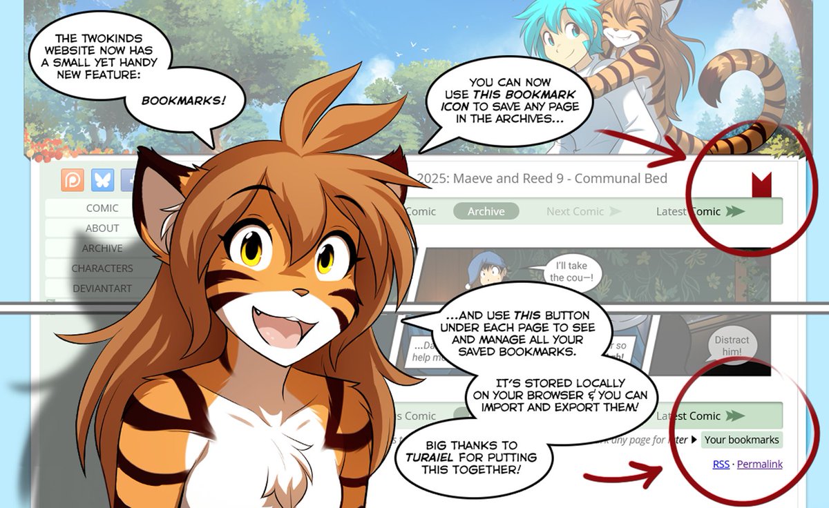 TwoKinds's tweet image. Btw the website now has bookmarks! Thank you to Turaiel for implementing this feature.
