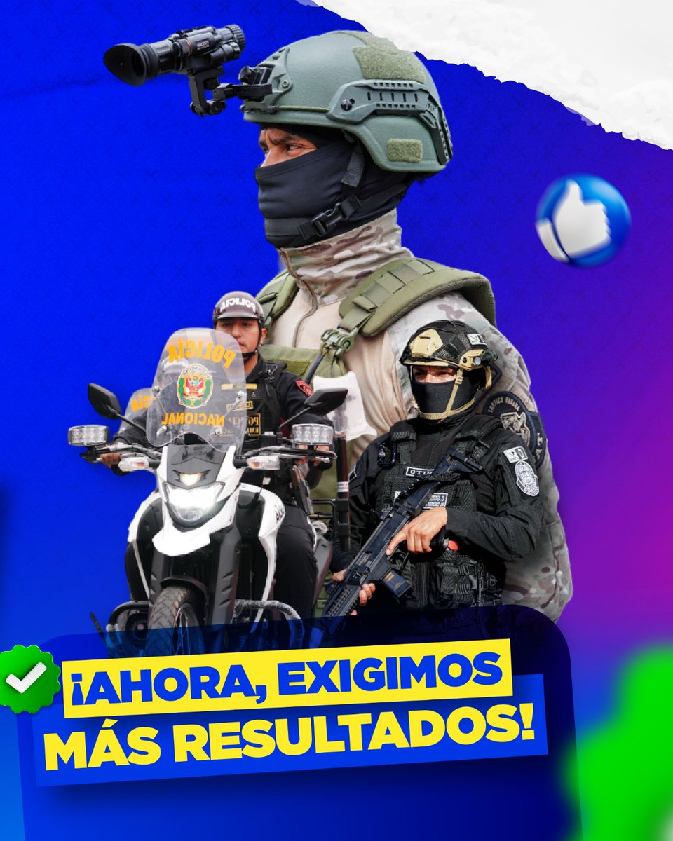 ¡𝗜𝗡𝗩𝗘𝗥𝗧𝗜𝗠𝗢𝗦 𝗘𝗡 𝗦𝗘𝗚𝗨𝗥𝗜𝗗𝗔𝗗. 𝗔𝗛𝗢𝗥𝗔 𝗘𝗫𝗜𝗚𝗜𝗠𝗢𝗦 𝗠𝗔́𝗦 𝗥𝗘𝗦𝗨𝗟𝗧𝗔𝗗𝗢𝗦 𝗔 𝗟𝗔 𝗣𝗡𝗣!  La PNP tiene la logística. En camino: 80 motos, chalecos antibalas, 245 radios tetra y el primer laboratorio de criminalística del norte.