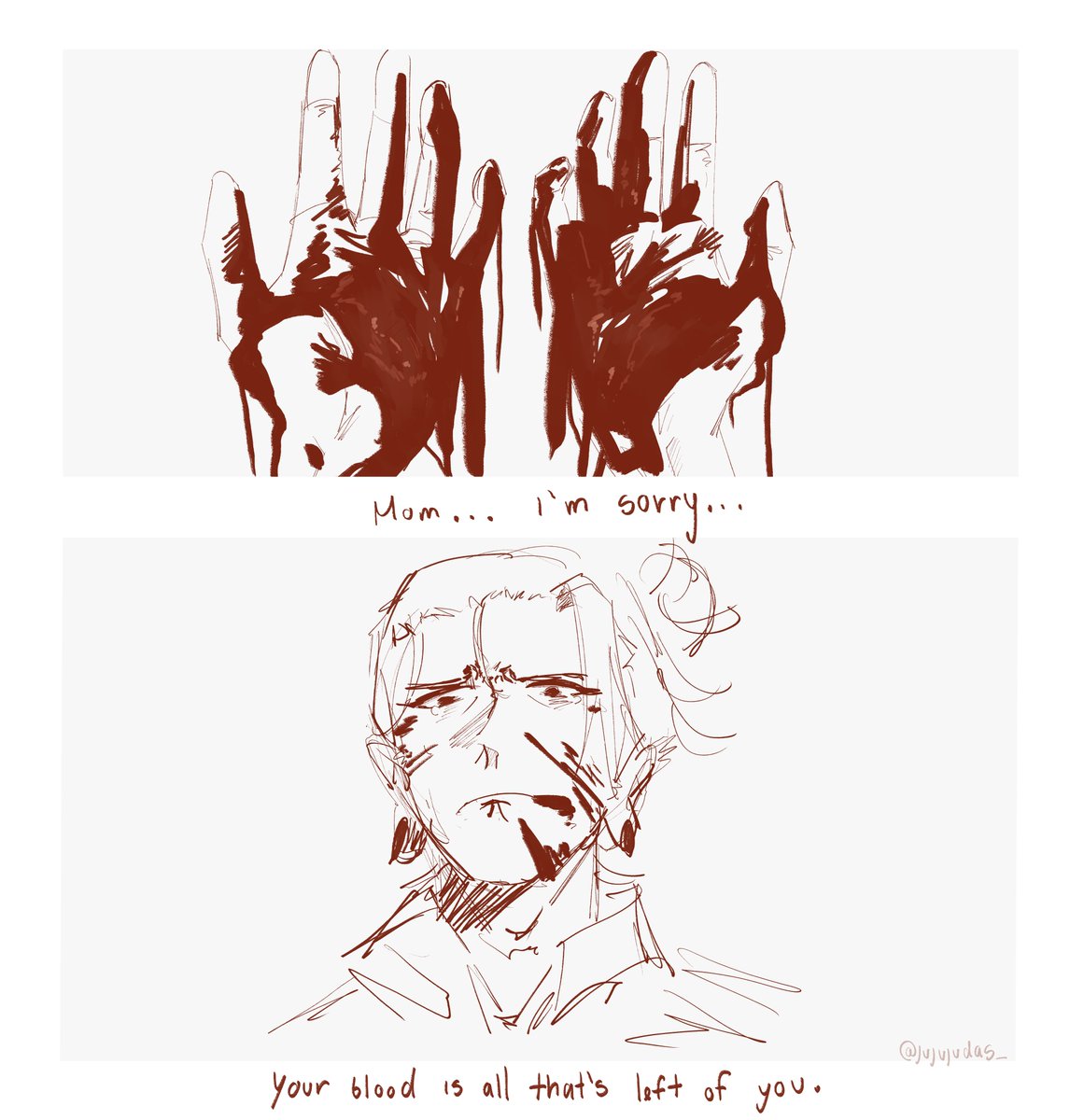 Jujujudas_'s tweet photo. Am I late to the angst party...? https://t.co/4Z636End4J