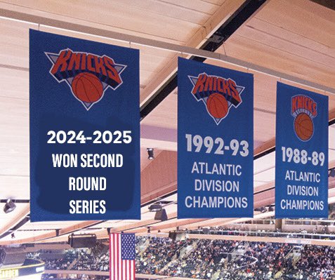 Tough ending for the Knicks, but their fans got to celebrate hanging a banner two weeks ago.