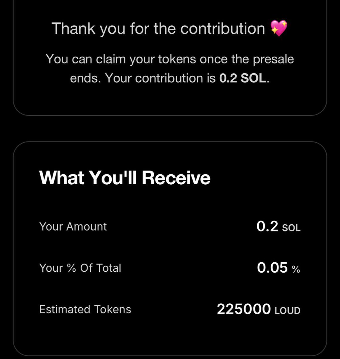 Woke up and my F5 key’s officially retired

Joined the <a href="/stayloudio/">Loud!</a> presale. Everything cooled down around 4:30am

Now I can finally rest and touch some grass in peace

See you tomorrow for Loudio week 1