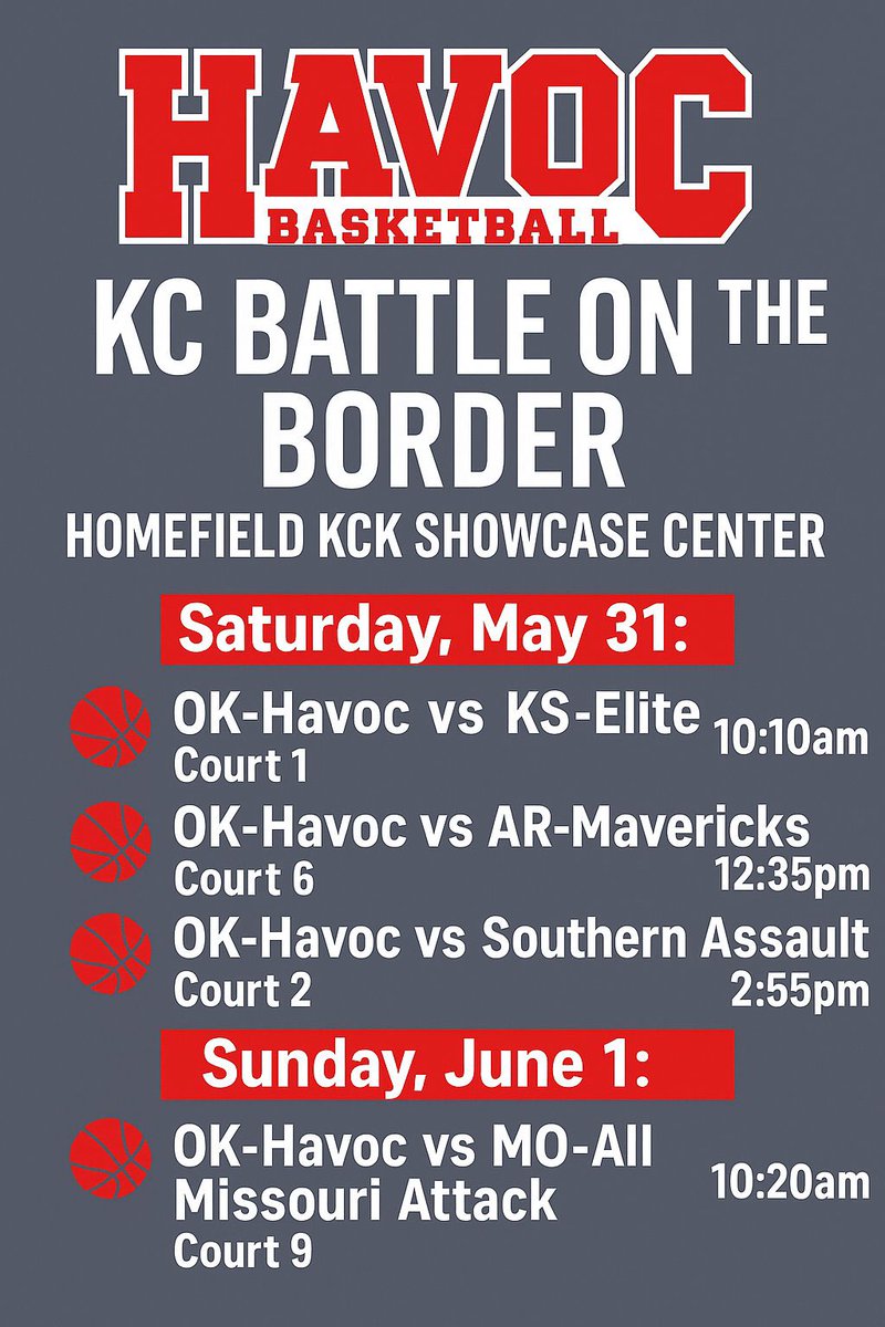 Ready to finish strong in the morning. 
10:20
Court 9.