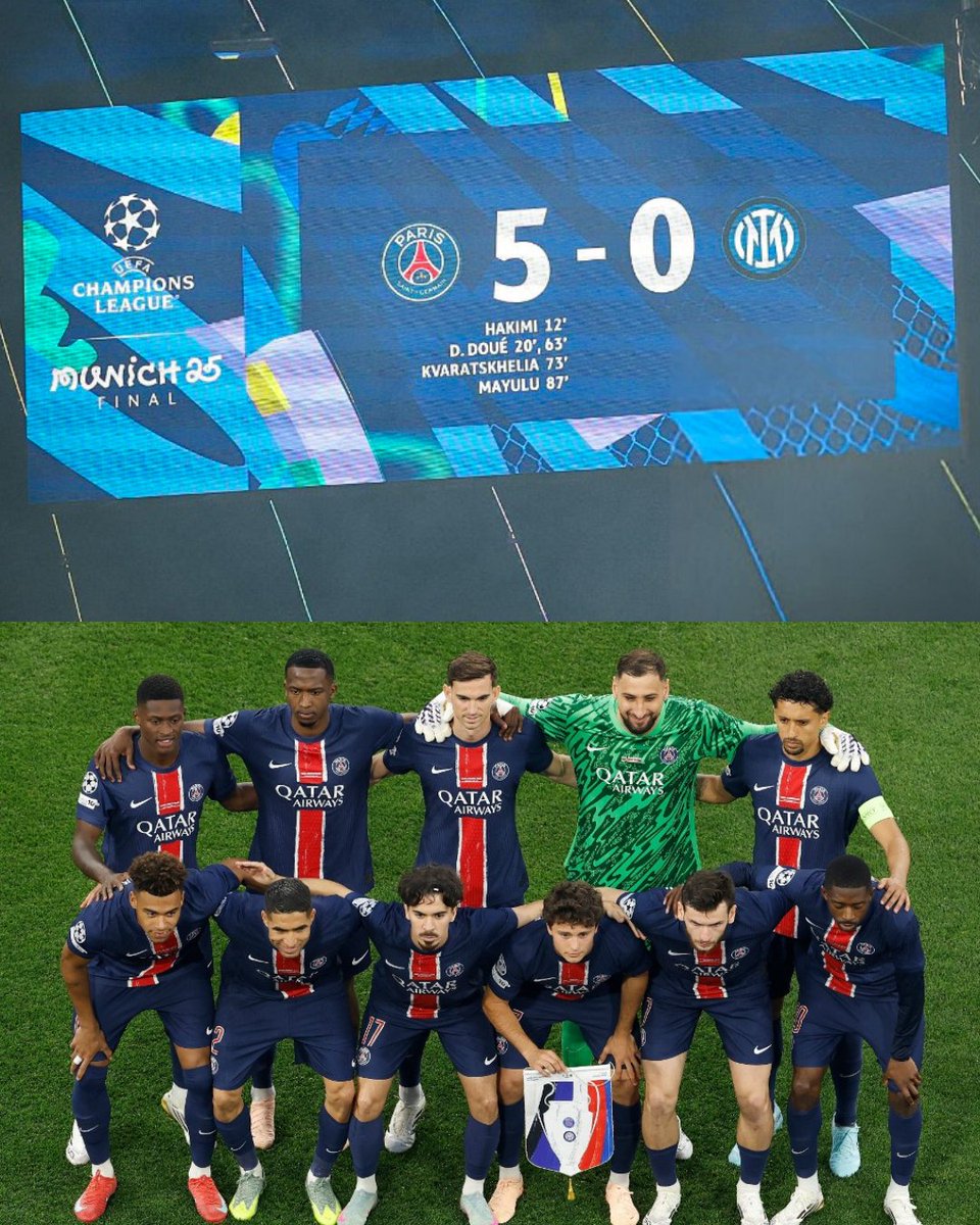 Yo vi el MAYOR BAILE en toda la historia de las finales de la UEFA Champions League. YO VI AL PSG DE LUIS ENRIQUE.