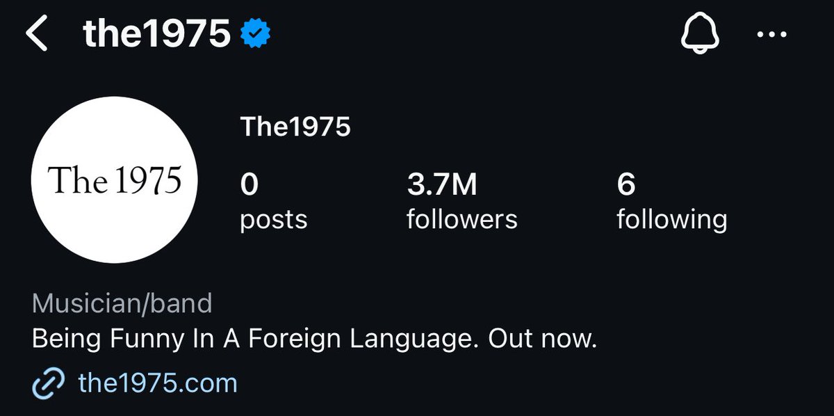 concertleaks's tweet photo. The 1975’s Instagram account has been cleared. https://t.co/gW7tqahZK0