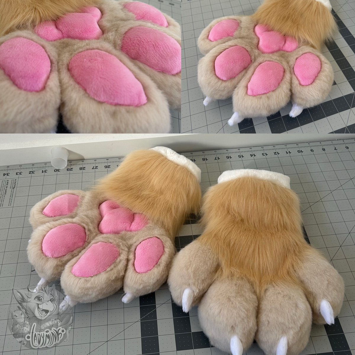 Some recent paws for a client~ next up is a big ass tail with pretty sparkles