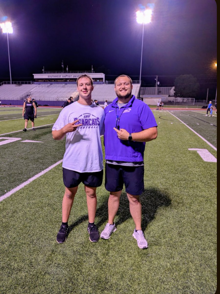 Konnor Perks (@konnorp08) on Twitter photo Had a great time at Southwest Baptist camp. Thanks <a href="/KennyThomason57/">Kenny Thomason</a> for offering my first D2 offer.
<a href="/RecruitLNEagles/">Liberty North Football Recruiting</a> <a href="/COACHLUE/">Dan Luellen 🦅</a> Had a great time at Southwest Baptist camp. Thanks <a href="/KennyThomason57/">Kenny Thomason</a> for offering my first D2 offer.
<a href="/RecruitLNEagles/">Liberty North Football Recruiting</a> <a href="/COACHLUE/">Dan Luellen 🦅</a>