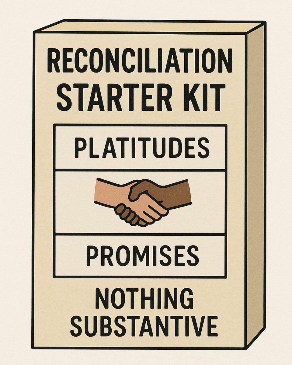 Looking for quick reconciliation fixes? Try our proven combo of platitudes and empty promises.

Guaranteed results in surface-level gestures!

#ReconciliationWeek #Australia #government #policy