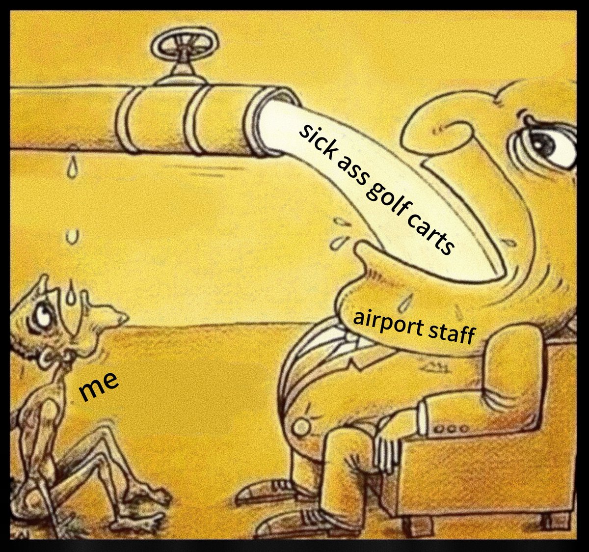 all airports are evil and selfish