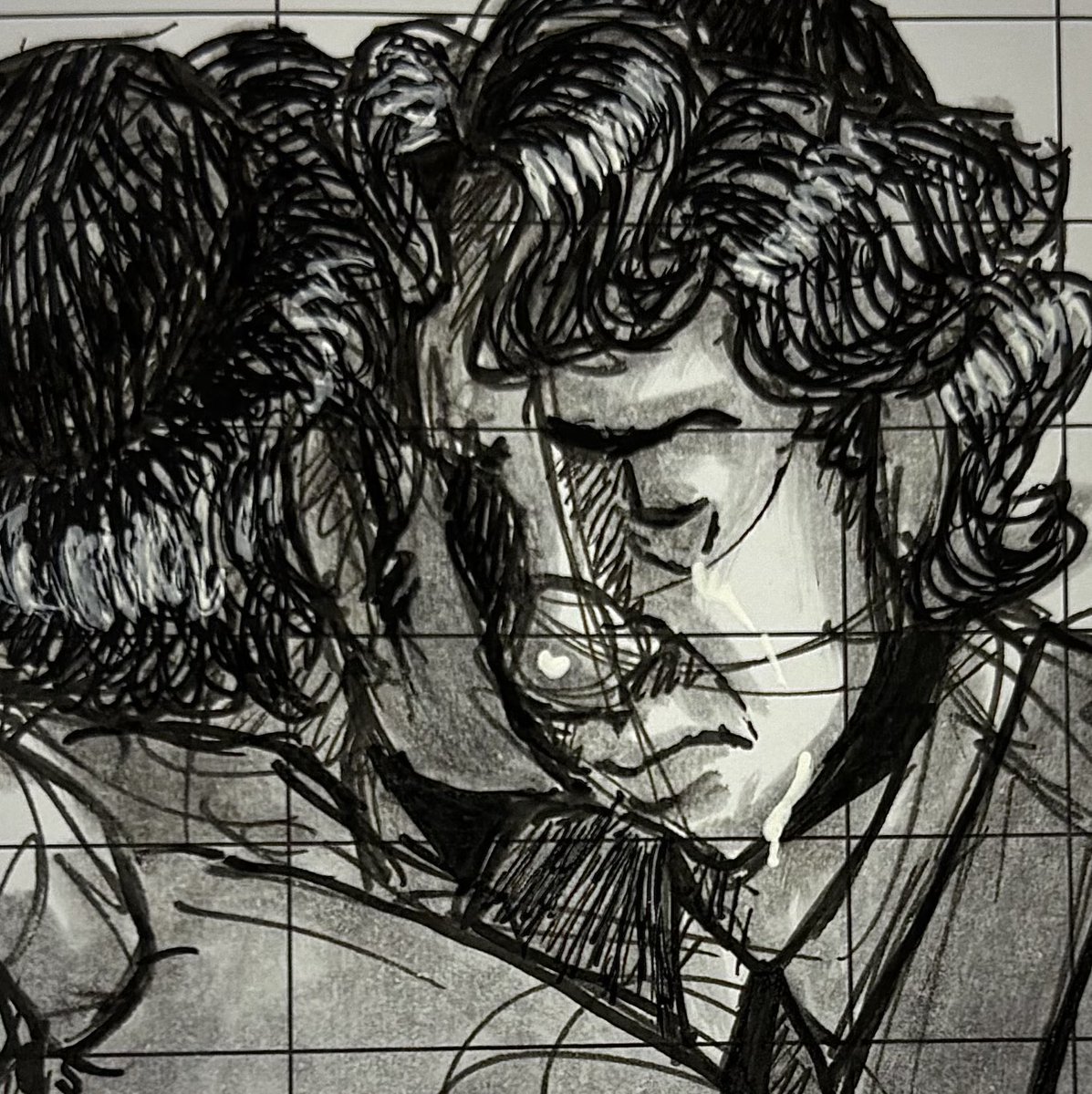 I drew stuff at work today #falsettos