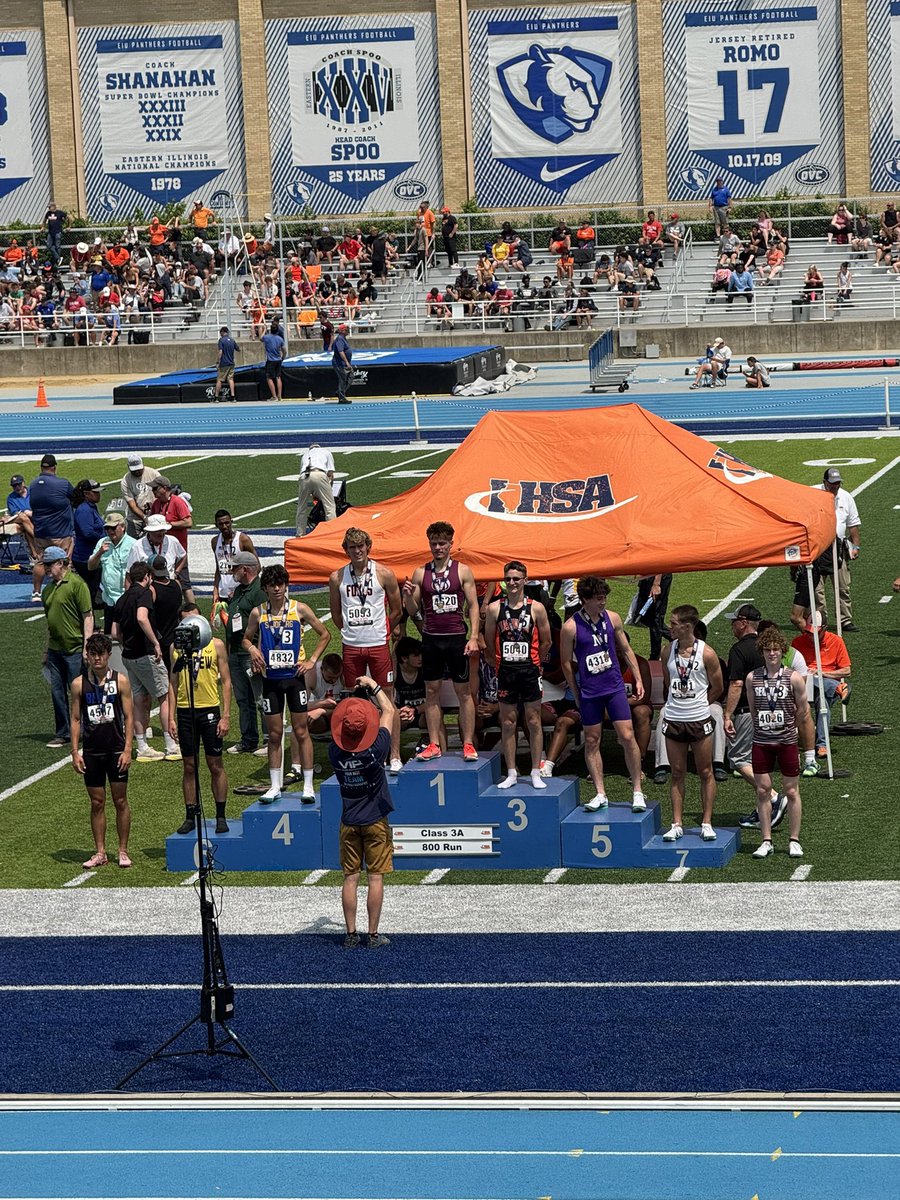 Congratulations to Owen Horeni for his 2nd place finish in the 800m run at the IHSA Track &amp; Field State Meet! Let’s Go!
#WeAreYorkville