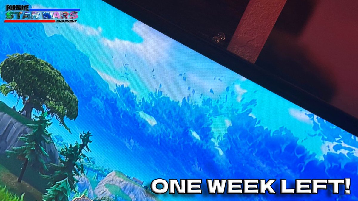 _TophatStudios_'s tweet image. One Week To Go!

#Fortnite #starwars #endevent