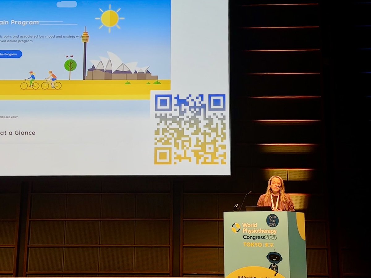 Was a pleasure to present in the Pain and Pain management session at the <a href="/WorldPhysio1951/">World Physiotherapy</a> Congress, sharing the work of our honours student Carine Chan, supervised with <a href="/marneemac/">Marnee McKay</a>. Fantastic opportunity to hear other great work being done in this space globally  <a href="/msk_health_usyd/">NMSK Research Collaborative</a>