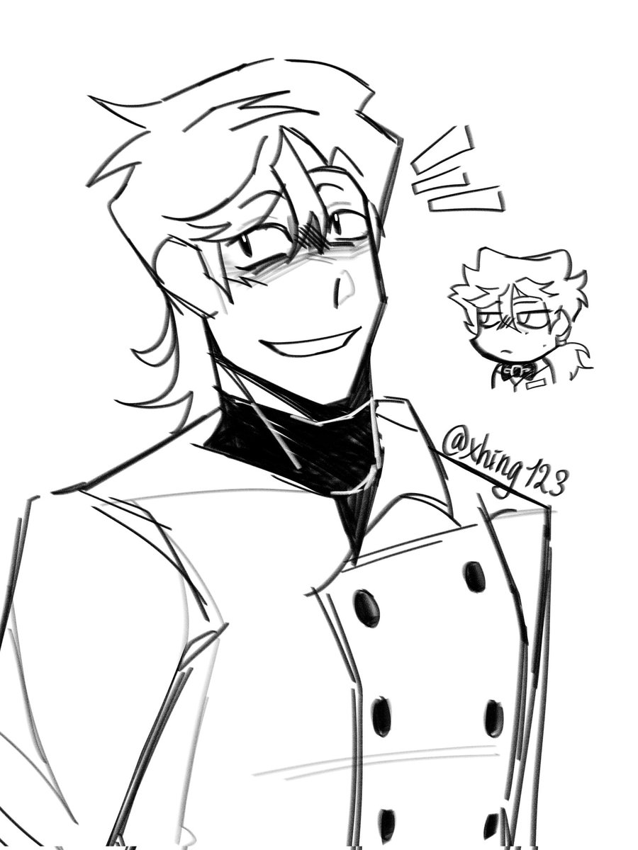 xhingxhing123 (@xhingxhing123) on Twitter photo Did a small doodle of this since I think swap personality Vincent looks adorable and very cool😎
(Nonchalant rody looks so wrong in my style) Did a small doodle of this since I think swap personality Vincent looks adorable and very cool😎
(Nonchalant rody looks so wrong in my style)