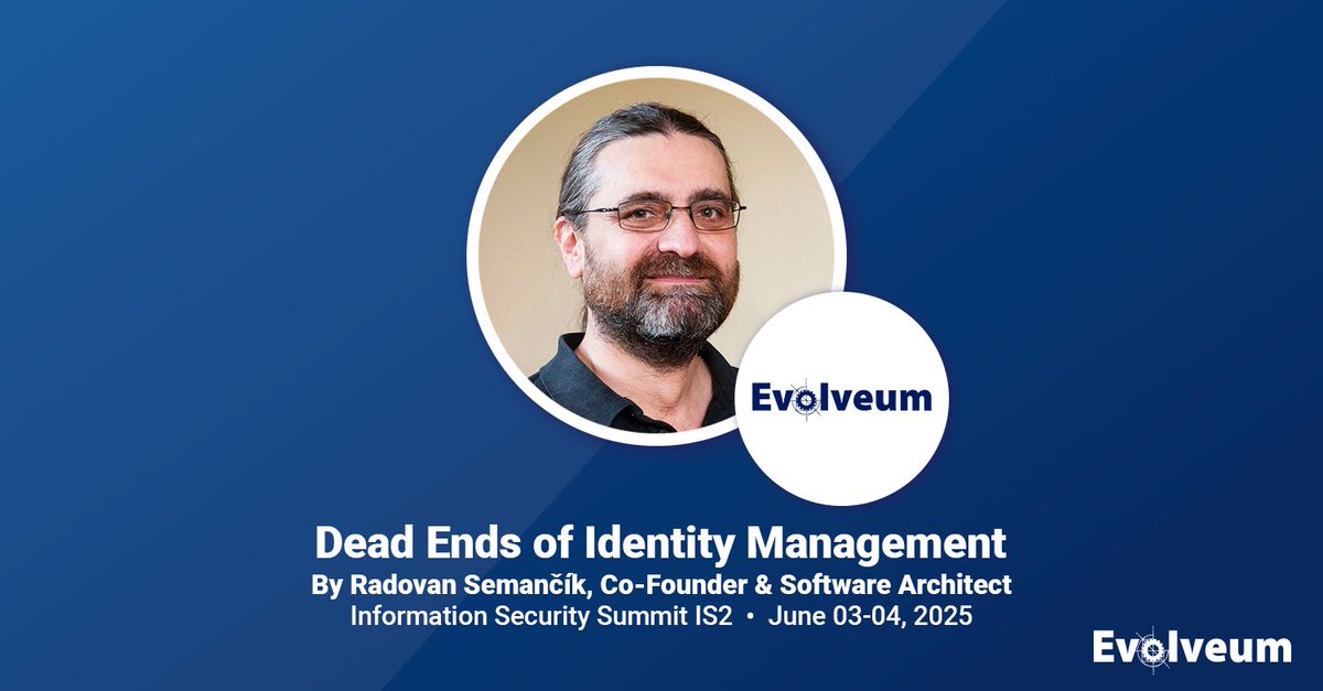 What keeps identity projects from reaching their full potential? 🤔 Today at #IS22025 in Prague, Radovan Semančík dives into common pitfalls in his talk Dead Ends of #IdM.🕙 Catch his session from 10:00 to 10:30.

#identitysecurity