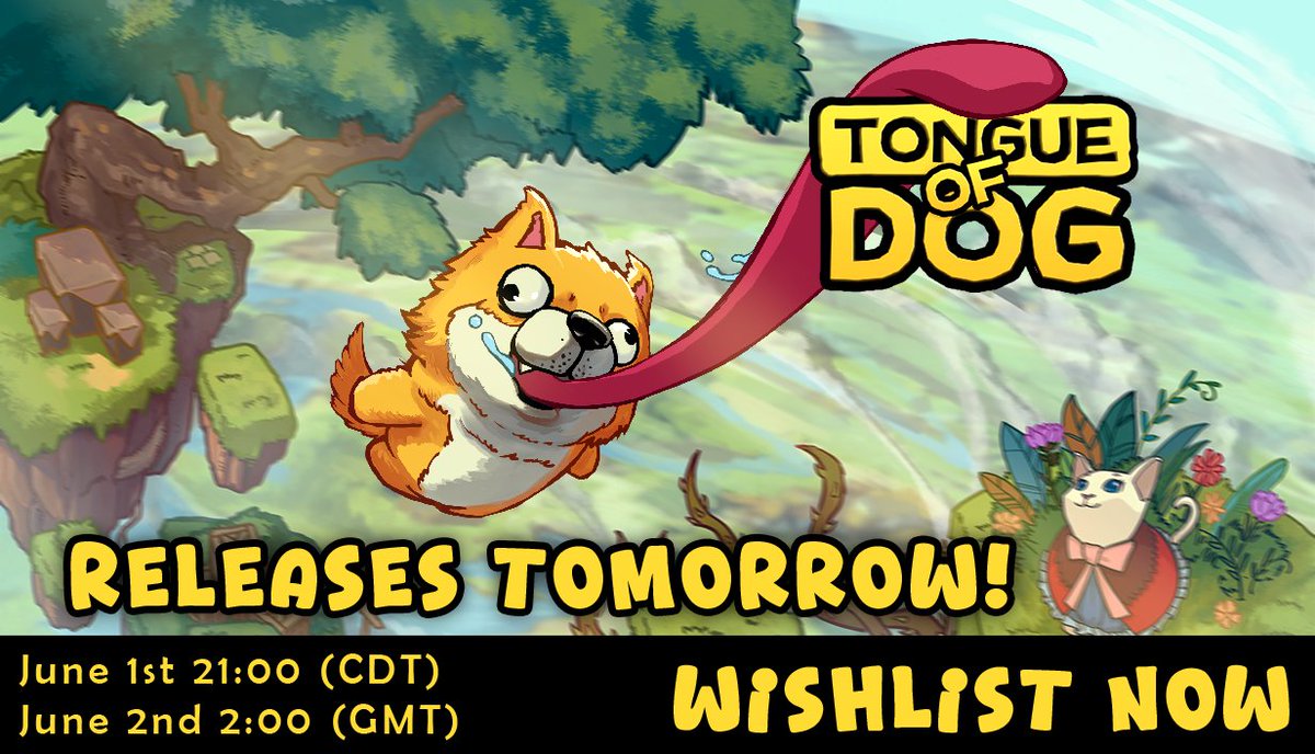 hua__bai's tweet image. Releases Tomorrow​​!    
'Tongue of Dog' arrives via Steam on 
June 1st 21:00 (CDT) US
June 2nd 2:00 (GMT) Europe
WISHLIST NOW!  store.steampowered.com/app/1990540?ut…
 #IndieGame #SteamRelease #Gamedev #indiegame #indiedev #IndieGameDev
