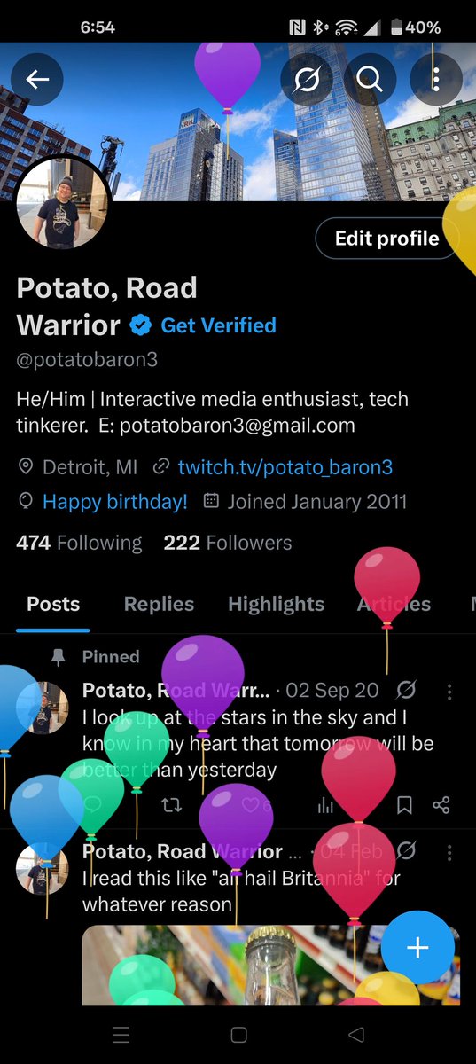 Potato, Road Warrior tweet media