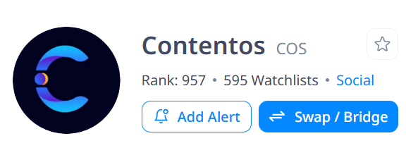 edos1995's tweet image. Today morning Rank 960.
You still don't buy COS ?
BUY AND HOLD BY 0.015
@contentosio @BybitUkraine @Bybit_Official @binance