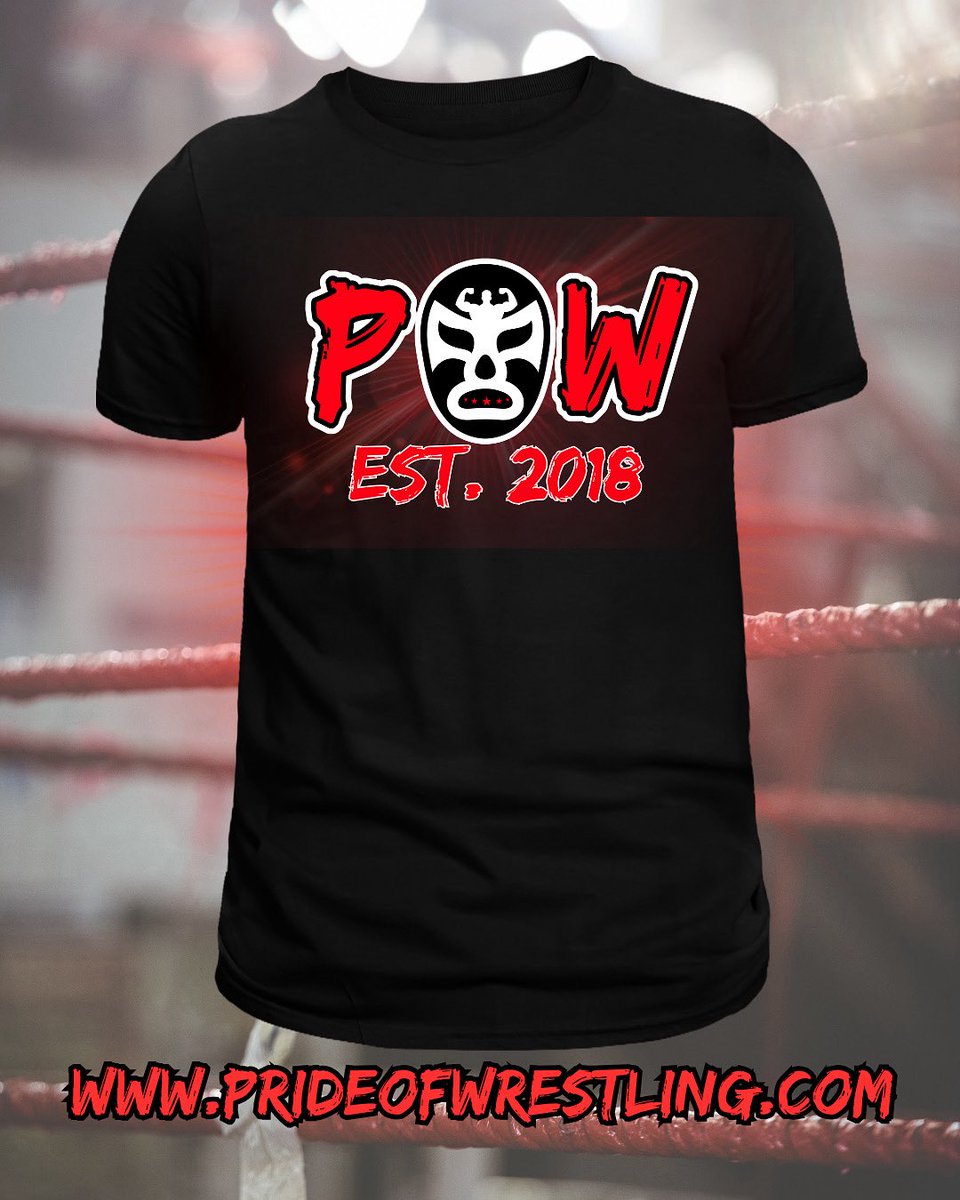 Get your new POW EST 2018 tshirt at prideofwrestling.com‼️ Special price $20‼️
