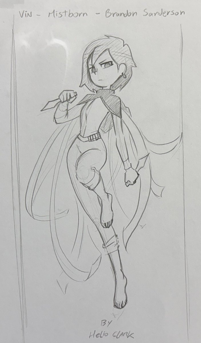 ClarkHelio's tweet image. Vin - Mistborn - written by @BrandSanderson 

Here is the first concept in her mistborn form, Need to check details, bottle size, dagger size, silhouette.