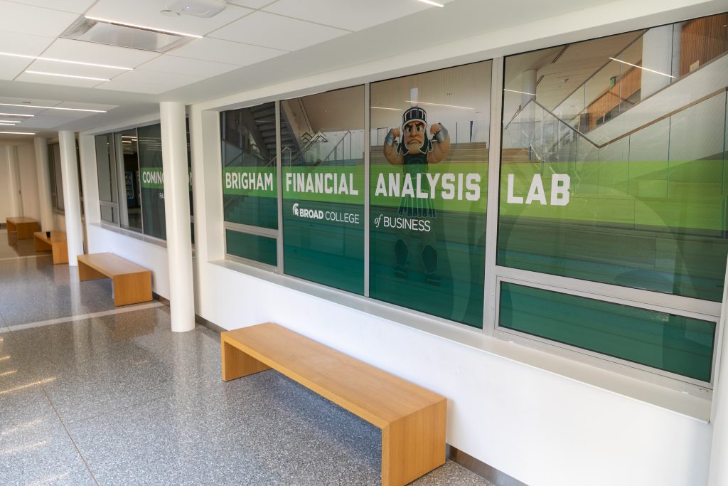Coming soon: the Broad Finance Lab!

The Brigham Financial Analysis Lab is located in the Eppley Center and will open in fall 2026. The lab's mission is to immerse undergraduate and graduate students in the tools and technologies that define modern finance.