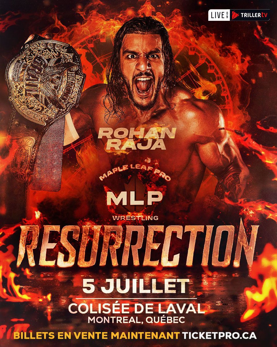 MAPLE LEAF PRO Wrestling (@mapleleafpw) on Twitter photo A Champion Scorned! <a href="/RavenousRohan/">Rohan Raja</a> Raja, the reigning holder of the PWA Champion's Grail, felt slighted at #MLPNorthernRising, and now he's coming to #MLPResurrection with an Open Challenge for his Championship! Who will step up to face The Ravenous One in Montreal?
TICKETS ON A Champion Scorned! <a href="/RavenousRohan/">Rohan Raja</a> Raja, the reigning holder of the PWA Champion's Grail, felt slighted at #MLPNorthernRising, and now he's coming to #MLPResurrection with an Open Challenge for his Championship! Who will step up to face The Ravenous One in Montreal?
TICKETS ON